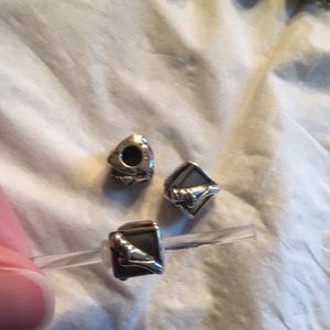 Trollbeads Ballet slipper charm bead silver